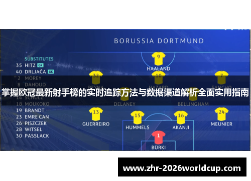 掌握欧冠最新射手榜的实时追踪方法与数据渠道解析全面实用指南
